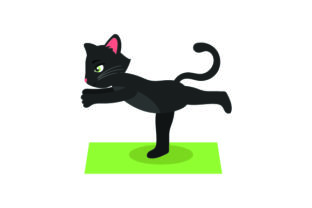Black Cat Doing Yoga Embroidery Review