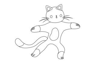 Cat Doing Yoga Poses Line Art Review