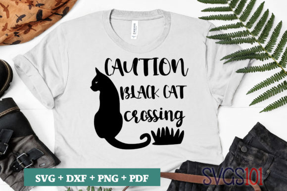 Caution Black Cat Crossing SVG Review