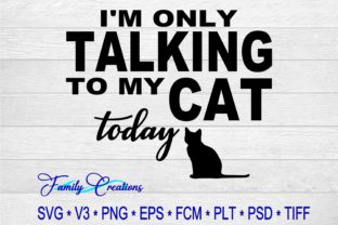 I'm Only Talking to My Cat Today Embroidery Review