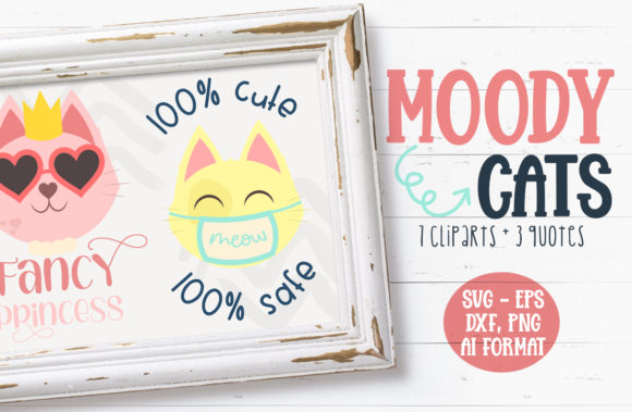 Moody Cat Illustrations Review for Embroidery Projects