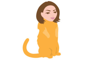Standing Cat with a Woman Head Embroidery Review