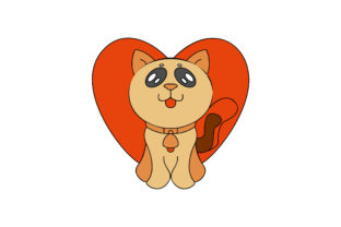 Valentine Cat with Love Icon Review