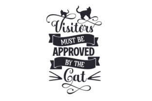 Visitors Must Be Approved by the Cat Embroidery Design Review